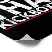 Kickboxen Muay Thai Präzision Und Ausdauer Poster (Ecke)