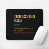 Kickboxen Mutter Definition Frauen Kampfsport Kick Mousepad (Mit Mouse)