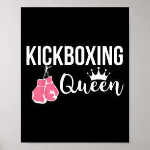 Kickboxen Queen Fitness Gym Motivational Poster