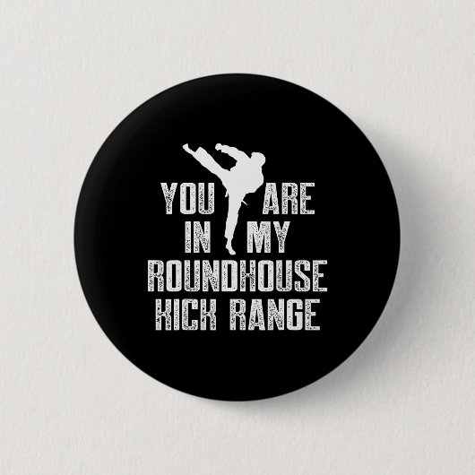 Kickboxen Reichweite Kickbox Workout Button (Vorderseite)