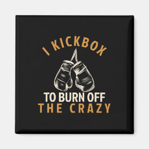Kickboxen T-Shirt - Ich kickboxe, um die Kröte zu Magnet