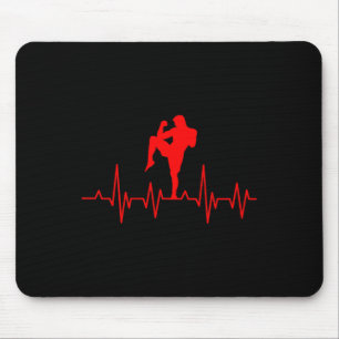 Kickboxen Thai Boxing Herzschlag Muay Thai Mousepad