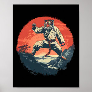 Kickboxen Tiger Natur Kickboxen Taekwondo Tiger Poster
