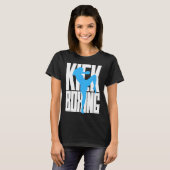 Kickboxen trainierendes Mädchen T-Shirt (Vorne ganz)