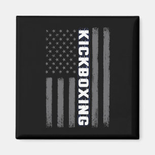 Kickboxen USA Amerikanische Flagge Geschenk Martia Magnet