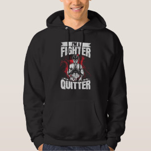 Kickboxen Vintage Ich bin ein Kämpfer kein Aufgebe Hoodie