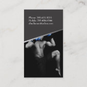 Kickboxen-Visitenkarte Visitenkarte (Rückseite)