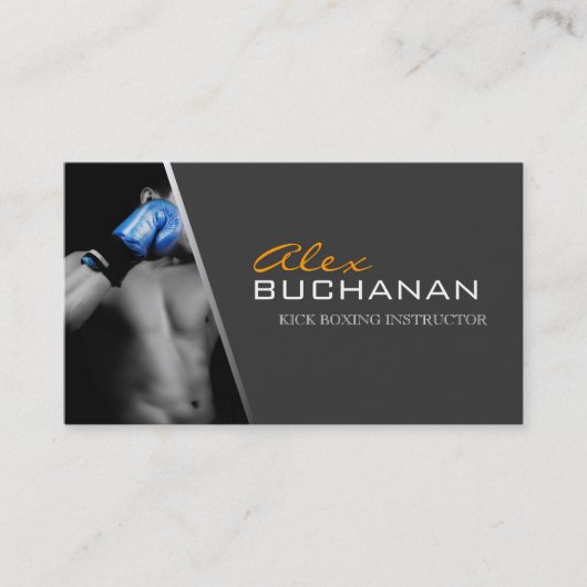Kickboxen-Visitenkarte Visitenkarte (Vorderseite)