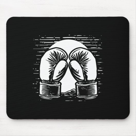 Kickboxen Zeichnen Selbstverteidigung Mousepad (Vorne)