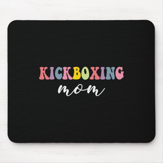 Kickboxende Mutter Lustig Stylische Kampfsportlieb Mousepad (Vorne)