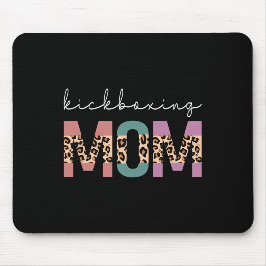 Kickboxende Mutter Lustige Boxen Kickboxer-Mutter- Mousepad (Vorne)