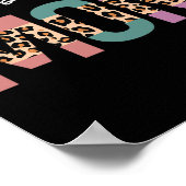 Kickboxende Mutter Lustige Boxen Kickboxer-Mutter- Poster (Ecke)