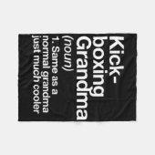 Kickboxende Oma Definition Lustig Sport Fleecedecke (Vorderseite (Horizontal))