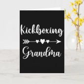 Kickboxende Oma Kickbox-Fans Kickbox Gr Karte (Gelbe Blume)