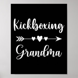 Kickboxende Oma Kickbox-Fans Kickbox Gr Poster