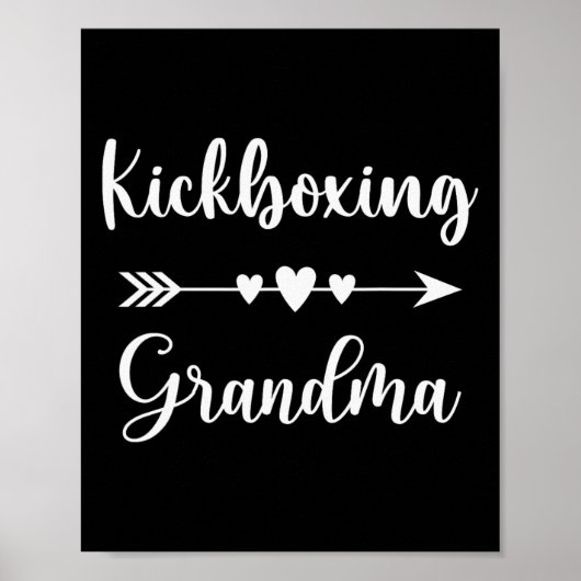 Kickboxende Oma Kickbox-Fans Kickbox Gr Poster (Vorne)