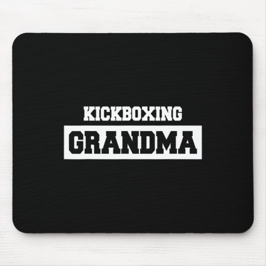 Kickboxende Oma - Kickboxer Mousepad (Vorne)