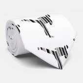 KICKBOXER BAR CODE Kickboxen Barcode-Muster Krawatte (Gerollt)