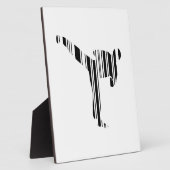 KICKBOXER BAR CODE-Kickboxing Strichcode-Muster Fotoplatte (Seite)