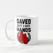 Kickboxer Boxer Rettete, aber ich Got Hände Kaffeetasse (Links)