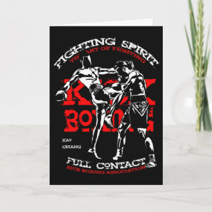 Kickboxer-Design für MMA-Fans Karte