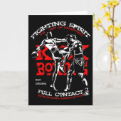 Kickboxer-Design für MMA-Fans Karte (Gelbe Blume)