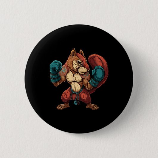 Kickboxer-Eichhörnchen-Boxhandschuhe Mma Kickbo Button (Vorderseite)