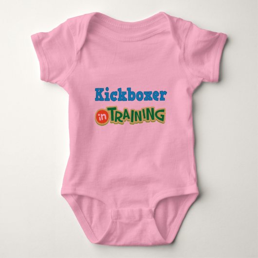 Kickboxer im Training (Zukunft) Baby Strampler (Vorderseite)