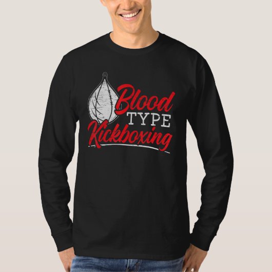Kickboxer-Kämpfer gegen den Bluttyp MM T-Shirt (Vorderseite)