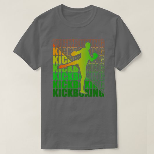 Kickboxer Kampfkünste Kickboxing 32 T-Shirt (Design vorne)
