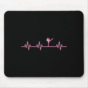 Kickboxer Kick Lifeline Herzschlag Leben Liebe Mousepad