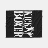 Kickboxer Kickbox Kick Boxing Kickboxing Kampfspor Fleecedecke (Vorderseite (Horizontal))