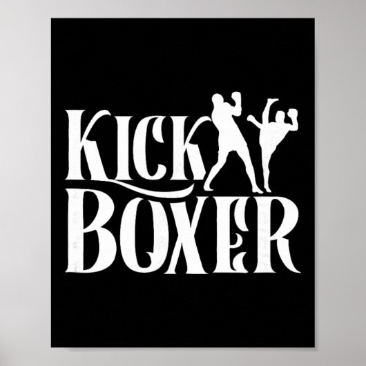 Kickboxer Kickbox Kick Boxing Kickboxing Kampfspor Poster (Vorne)
