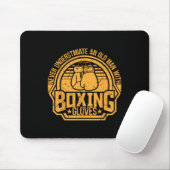 Kickboxer Kickboxen Boxer Boxen Vintage Design  Mousepad (Mit Mouse)