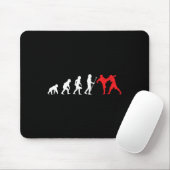 Kickboxer Kickboxen Entwicklung Training Kampf  Mousepad (Mit Mouse)