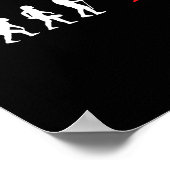 Kickboxer Kickboxen Entwicklungs-Training Kampf Poster (Ecke)