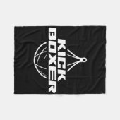 Kickboxer Kickboxen Kampfsport Kickboxing Kick Fleecedecke (Vorderseite (Horizontal))