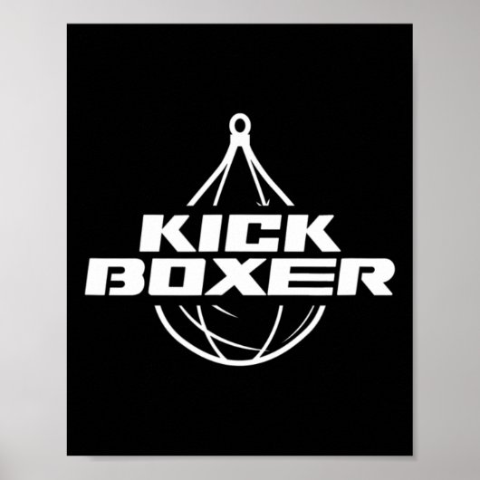 Kickboxer Kickboxen Kampfsport Kickboxing Kick Poster (Vorne)