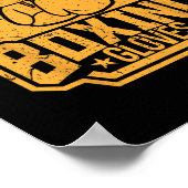 Kickboxer Kickboxing Boxer Boxing Vintage Design  Poster (Ecke)
