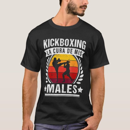 Kickboxer Kicking Kickboxing Mixed Martia T-Shirt (Vorderseite)