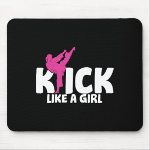 Kickboxer Mädchen Kämpferin Kickboxen Kampfsport M Mousepad