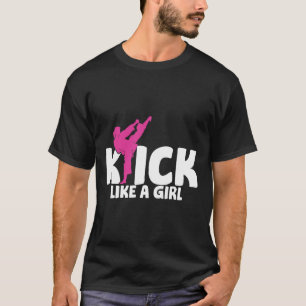 Kickboxer Mädchen Kämpferin Kickboxen Kampfsport M T-Shirt