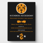 Kickboxer Muay Thai Geschäftswerbung Fotoplatte (Vorderseite)