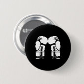 Kickboxhandschuhe Pixel Art Sanda  Button (Vorne & Hinten)