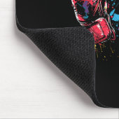 Kickboxhandschuhe Splotch Kampfsportler Mousepad (Ecke)