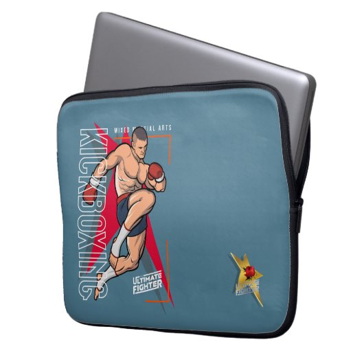 Kickboxing | 13" laptopschutzhülle (Vorderseite Links)