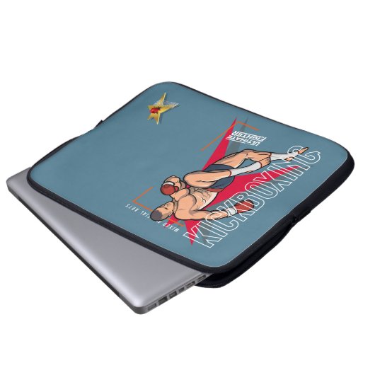 Kickboxing | 15" laptopschutzhülle (Vorne Knopf)