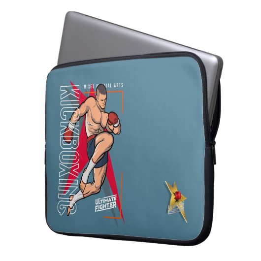 Kickboxing | 15" laptopschutzhülle (Vorderseite Links)