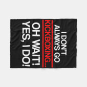 Kickboxing Always Kick Boxing Workout _1  Fleecedecke (Vorderseite (Horizontal))