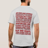 kickboxing Arten T-Shirt (Rückseite)